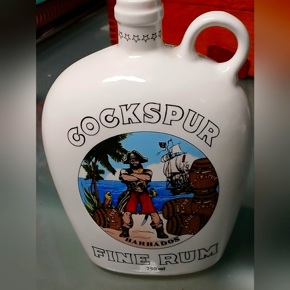 White Porcelain Jug Decanter, Fine Rum